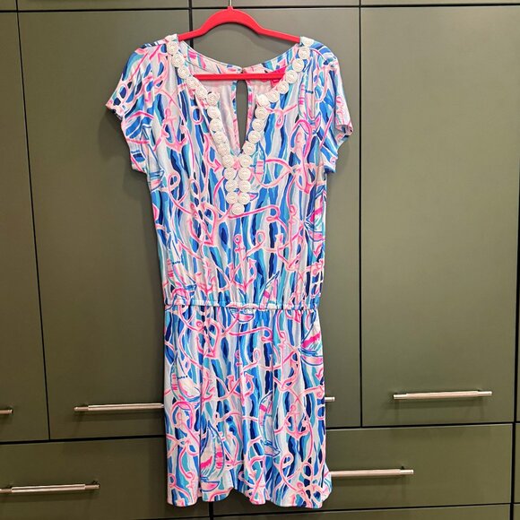 Lilly Pulitzer Reble Romper Size M - RARE - Picture 1 of 6